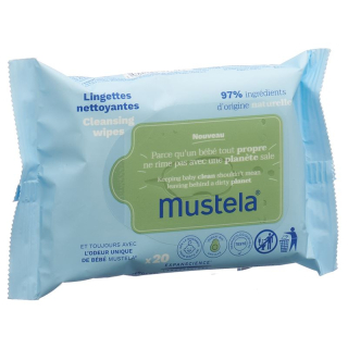 Mustela cleaning wipes normal skin bag 20 pcs