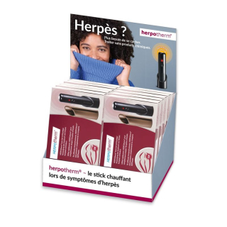 HERPOtherm display 10 pieces + 25 flyers in French