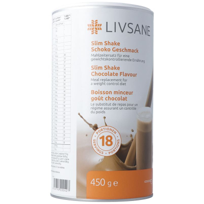 Livsane slim shake chocolate flavor 450 g