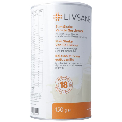 Livsane slim shake vanilla flavor 450 g