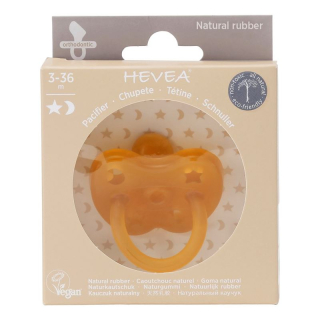 HEVEA pacifier Orthodontic Star & Moon 3-36 months