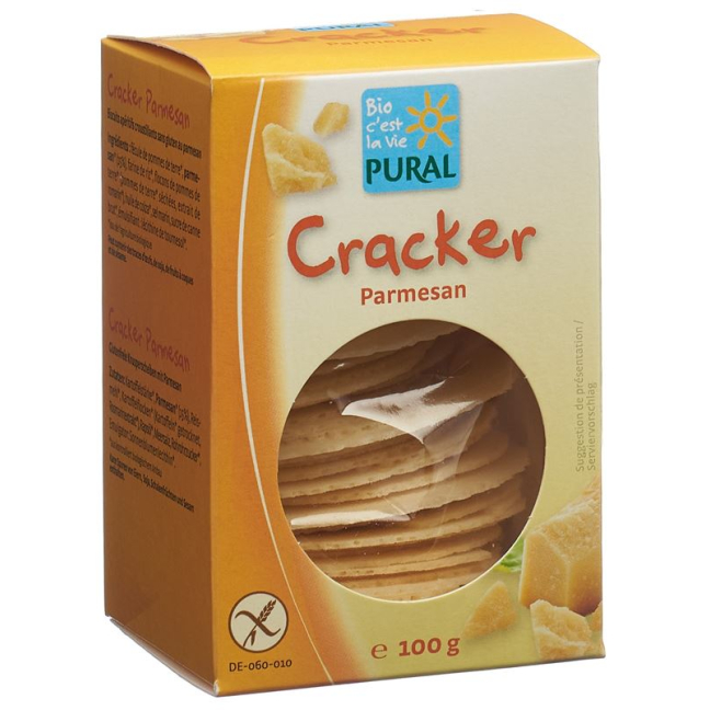 Pural Cracker Parmesan gluten free organic 100 g