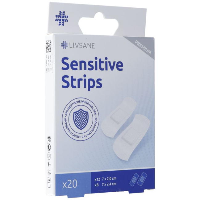 Livsane Premium Sensitive plaster strips 20 pieces buy online