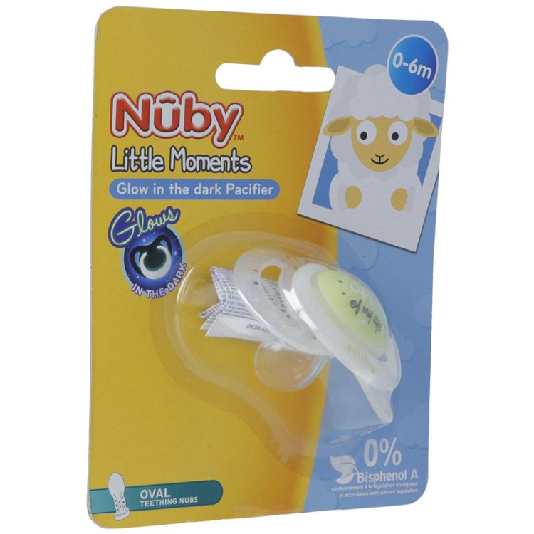 Nuby Leuchtnuggi Piccoli momenti 0-6 Monate ovale Forma