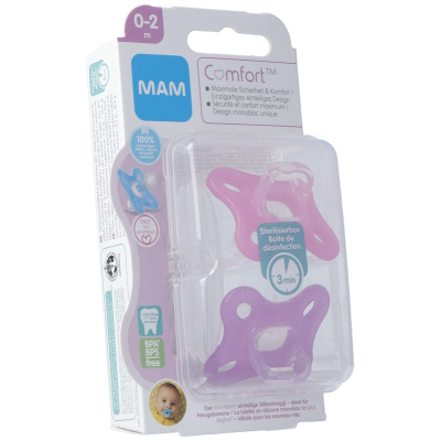 MAM Comfort Soother Sili 0-2m