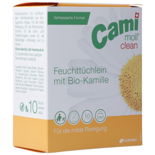 CAMI MOLL CLEAN WET WIPE NF BOX 40 S