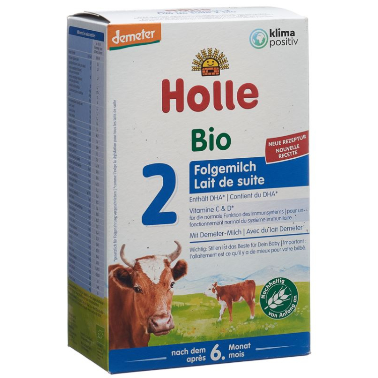 Holle Bio-Folgemilch 2 порции 600 г