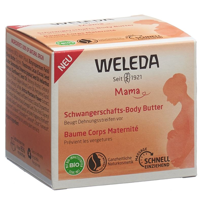 Weleda Schwangerschafts- Body Butter Glas 150 გრ