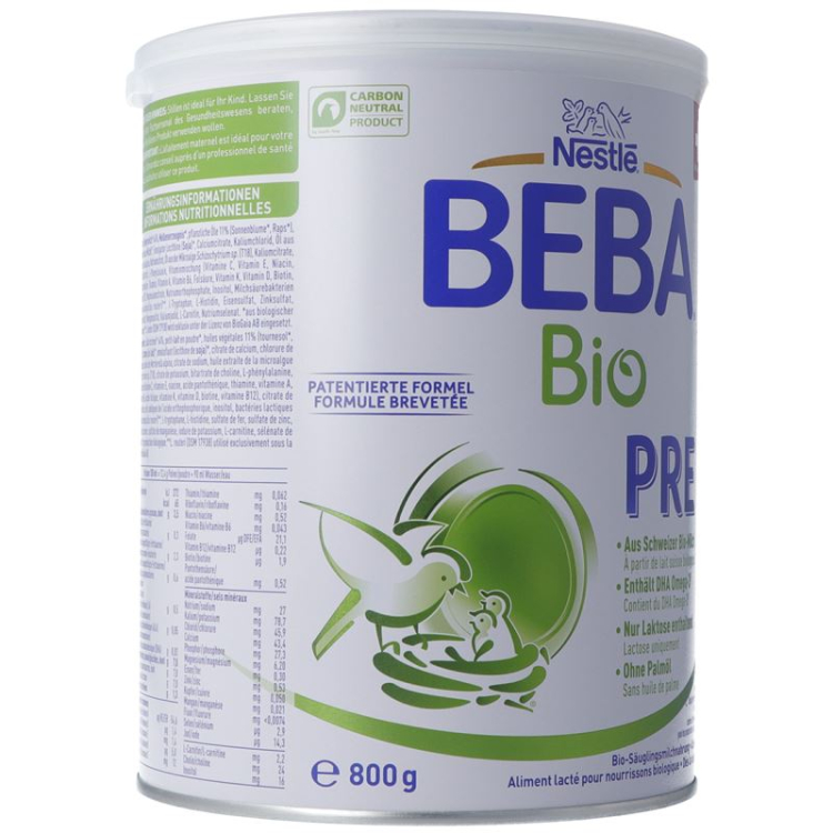 베바 바이오 PRE ab Geburt Ds 800g