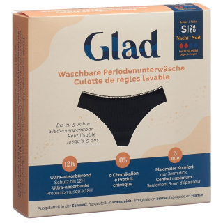 Glad night washable period underwear S light