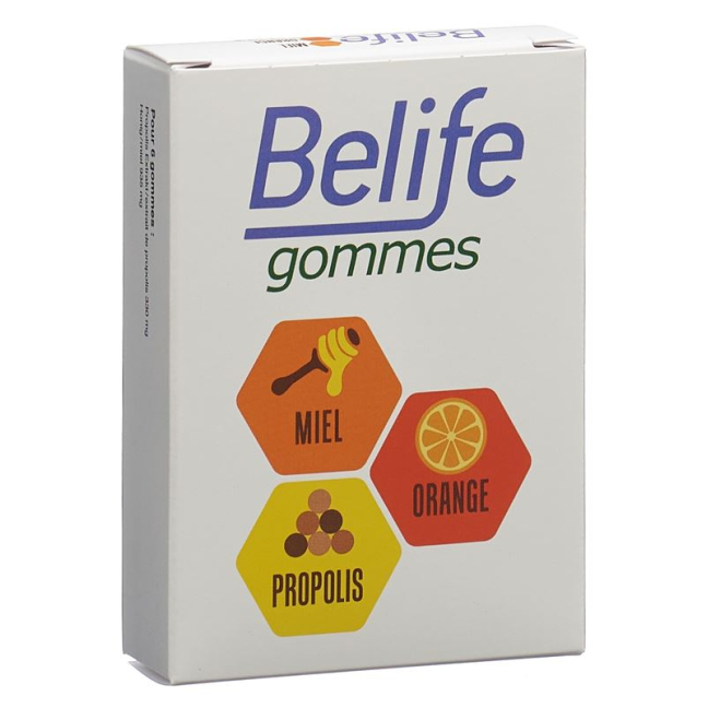 Belife gommes Propoli Honig-Orange Ds 45 g