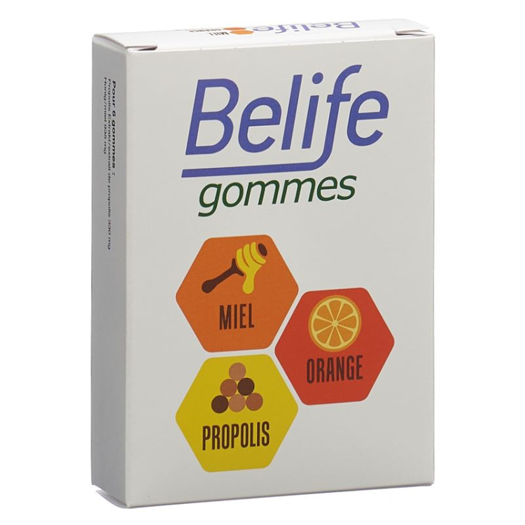 Belife gommes Propolis Honig-Orange Ds 45 g