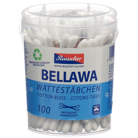 BELLAWA Wattestäbchen Rundose 100 Stk