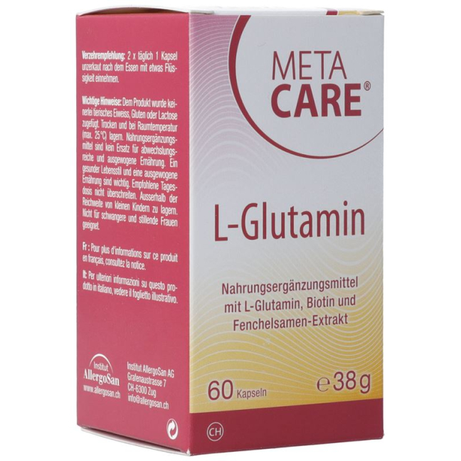 Capsules de L-Glutamine METACARE