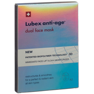 Masque double visage anti-âge lubex btl 4 stk