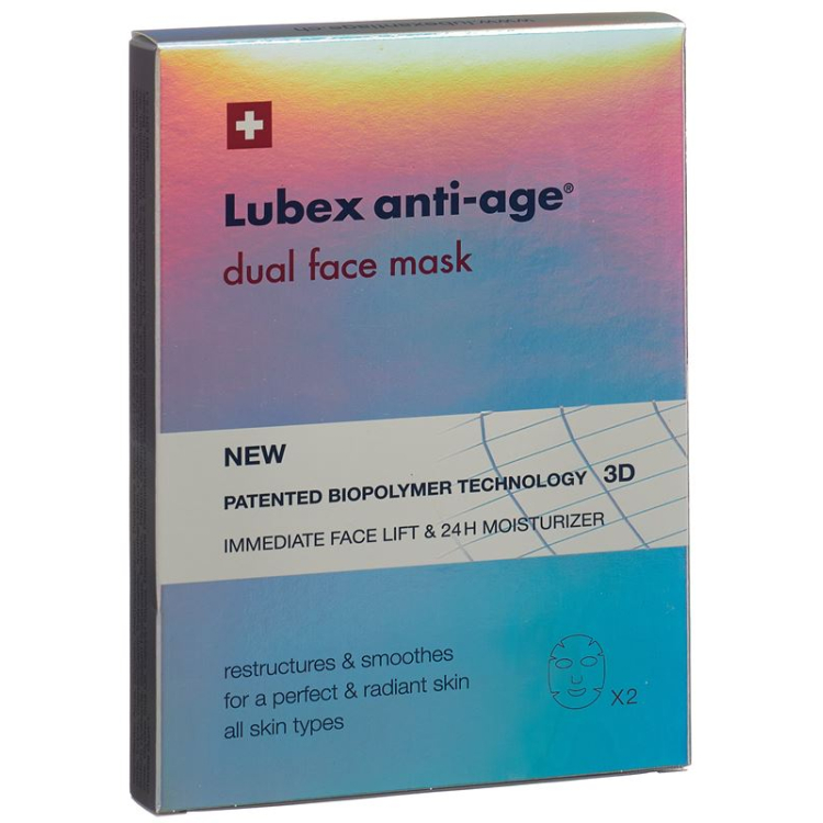 Lubex anti-age podwójna maska ​​na twarz Btl 4 Stk