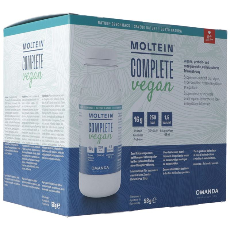 Moltein முழுமையான சைவ இயற்கை 6 Fl 58 கிராம்