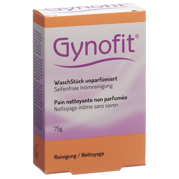 Gynofit Waschstück unparfümiert 75g