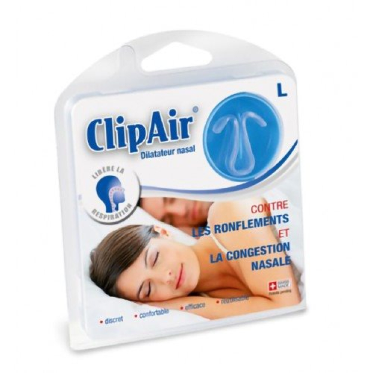 Oscimed ClipAir nasal dilator L untuk tidur dengan kotak penyimpanan