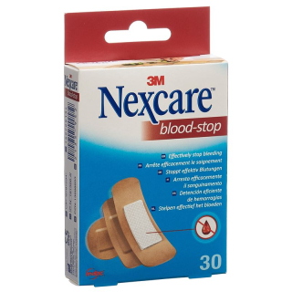 3M Nexcare Blood-Stop plasters 3 sizes mixed 30 pcs