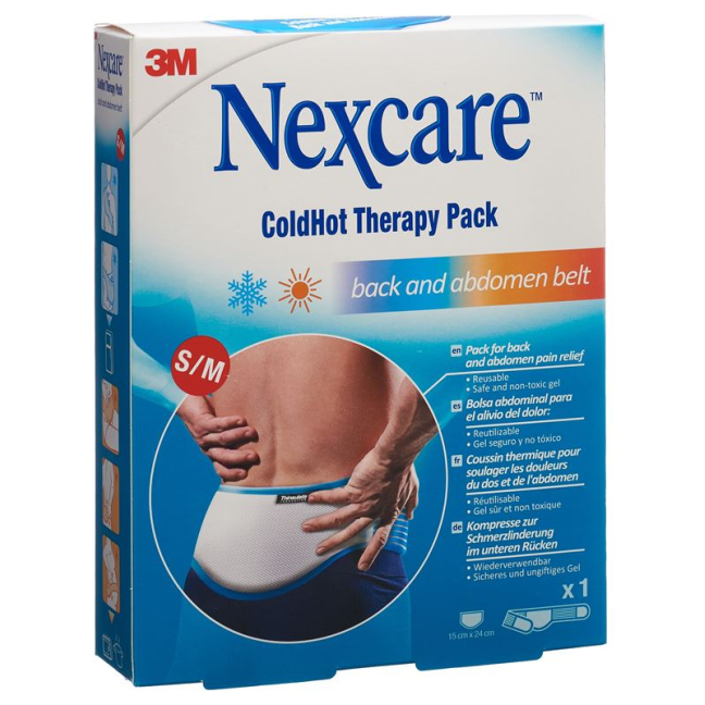 3M Nexcare ColdHot थेरेपी पैक S/M Rückengurt