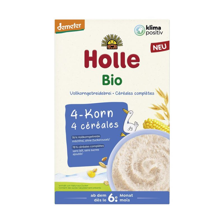 Holle Vollkorngetreidebrei 4-Korn 250 q