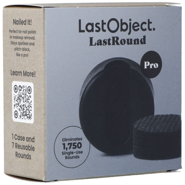 LASTROUND PRO reusable cotton pads black