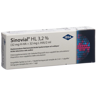 Sinovial HL Inj Lös 3.2 % Fertspr 2 ml