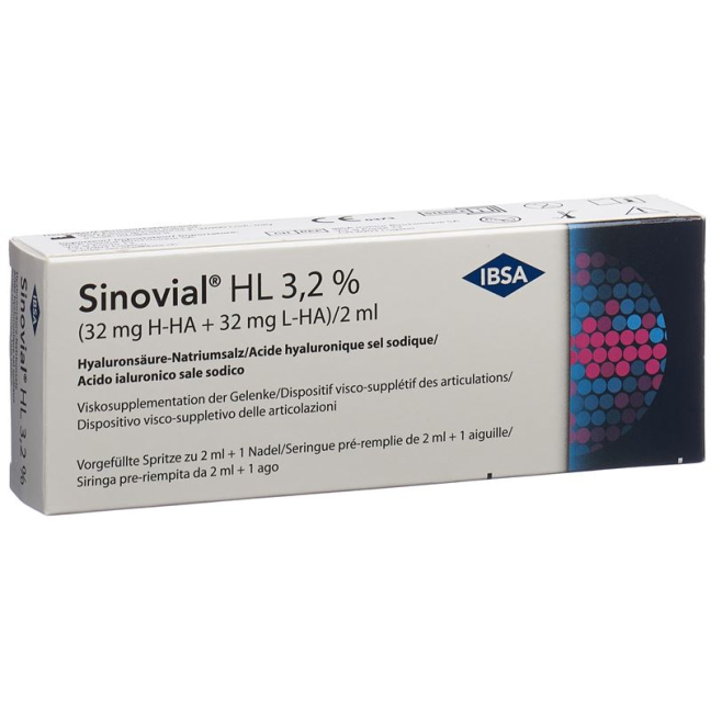 Sinovial HL Inj Lös 3.2٪ Fertspr 2 ml