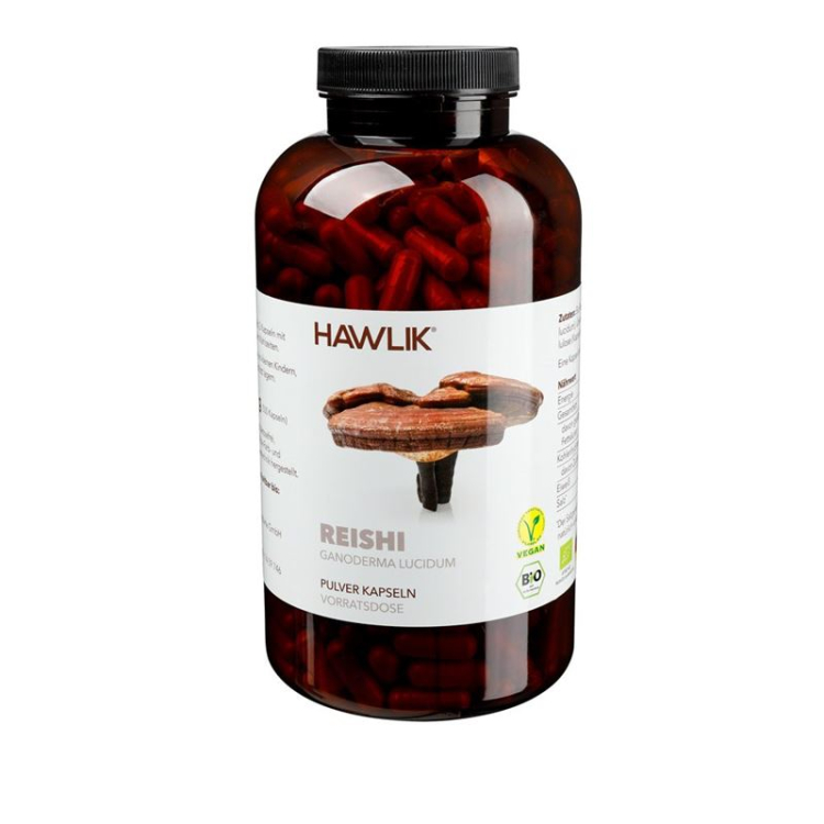 Hawlik Reishi powder capsules Vorratsdose 500 pcs