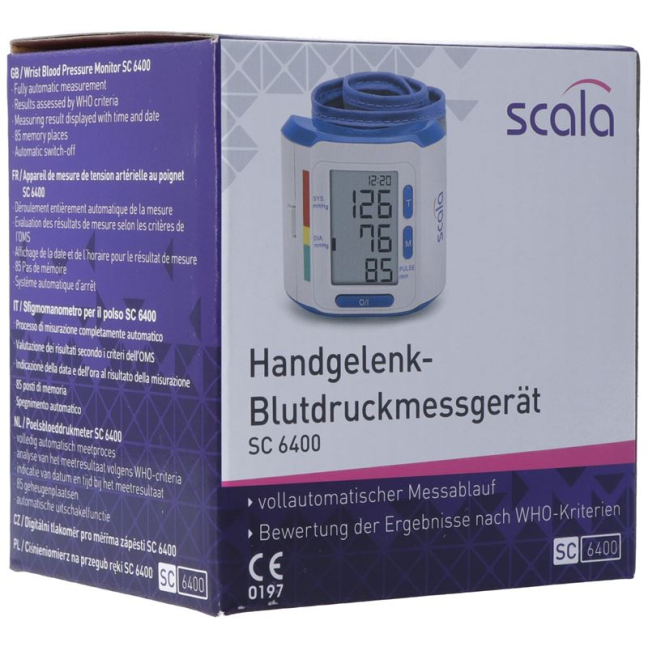Buy SCALA Handgelenk-Blutdruckmessgerät SC 6400 - Beeovita