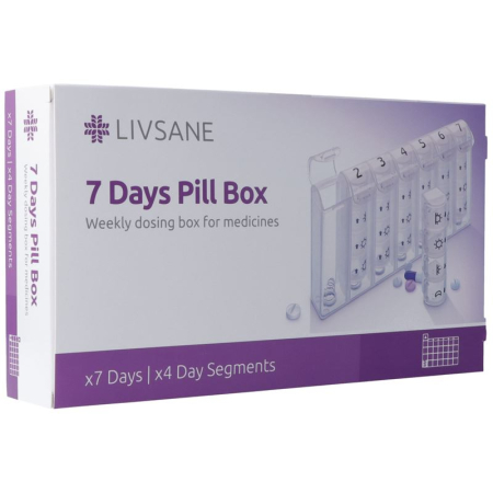 Livsane Pill Box - Organize Your Medication