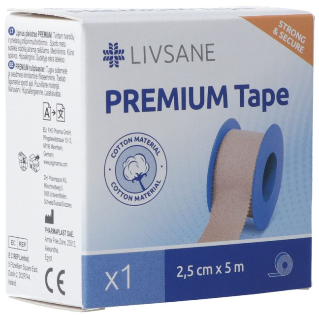 LIVSANE Premium Fixierpflaster 2,5 cm x 5 m