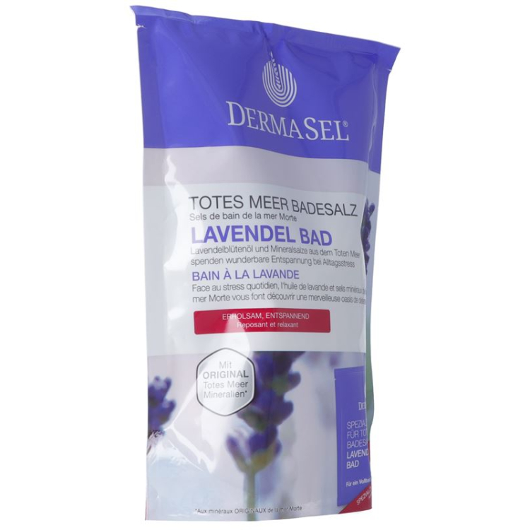 DermaSel badsalt lavendel tysk/fransk påse 400 g