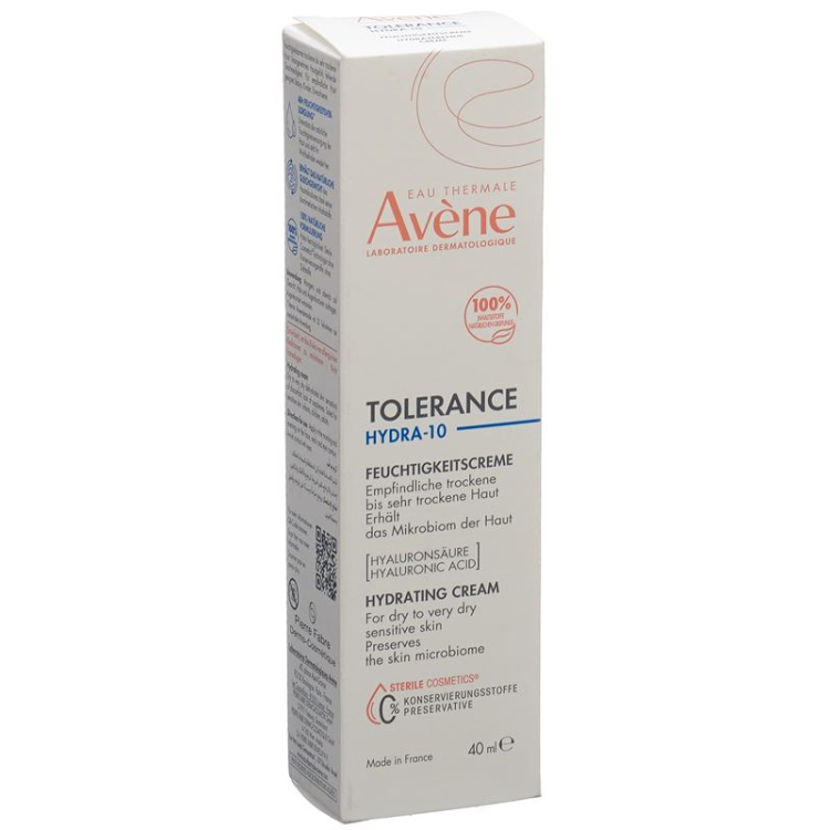 Avene Tolérance Hydra-10 Feuchtigkeitscreme Tb 40 मिली