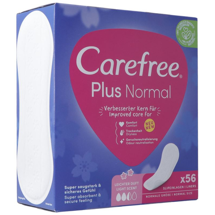 Картонная коробка Carefree Plus Original 56 Stk