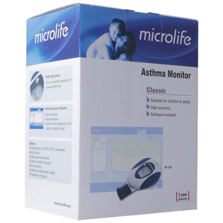 Microlife PF100 elektronischer ឧបករណ៍ត្រួតពិនិត្យជំងឺហឺត