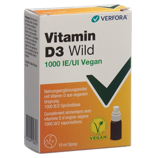 विटामिन डी3 जंगली स्प्रे 1000 ie शाकाहारी