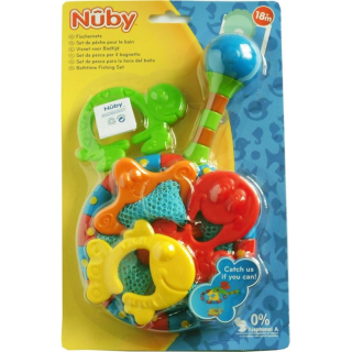 NUBY buntes Fischernetz Set m 4 Spielfiguren