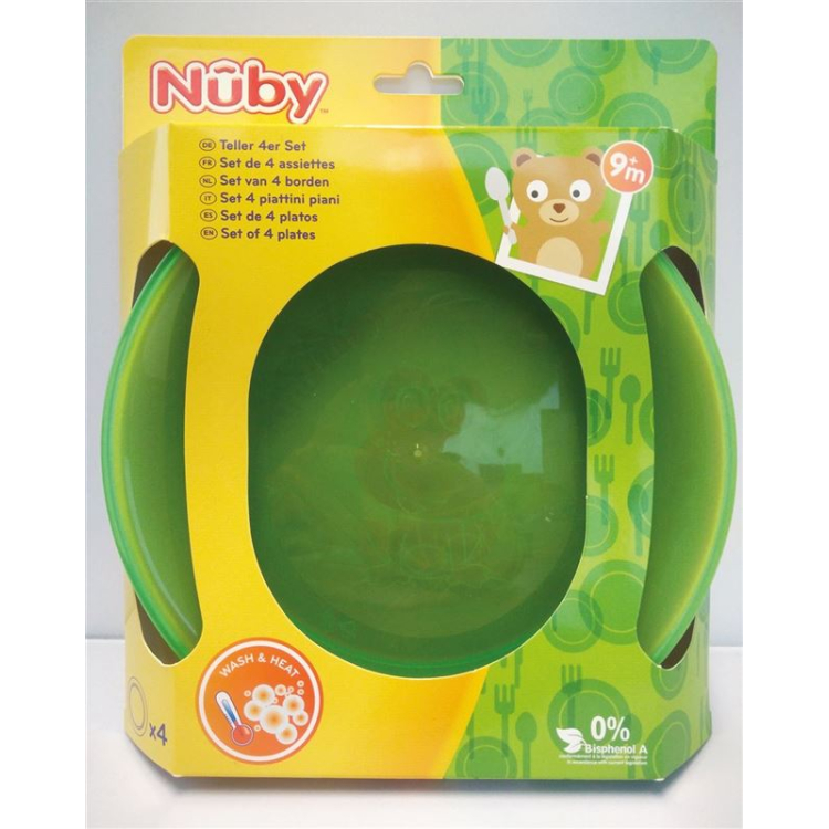 Nuby Teller 세트 mikrowellengeeignet 4 스튁