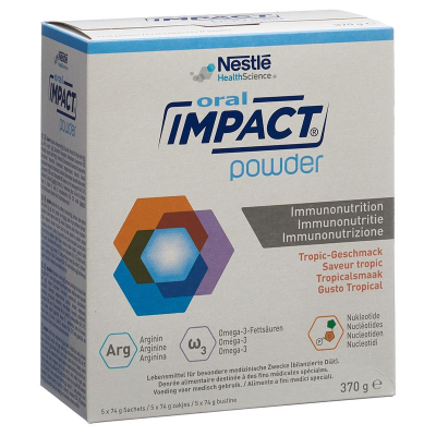 Impact Oral Immunnutrition powder Tropic 5 bag 74 g