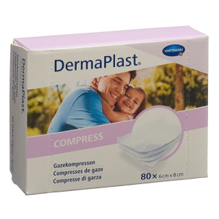 DermaPlast compress 6x8cm 80 pcs