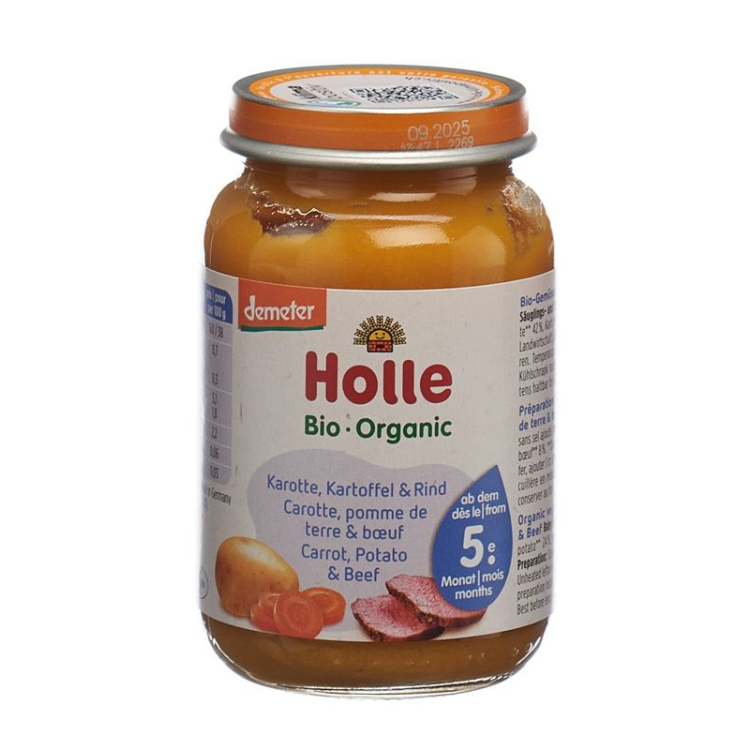 HOLLE Karotten Kartoffel & Rind - Organic Baby Food