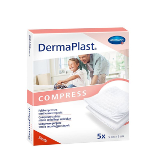 Dermaplast compresses 5x5cm 8-fold 5 x 2 pcs
