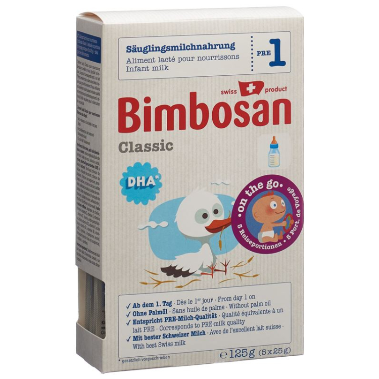 Bimbosan Classic Baby formula without palm oil 3 x 25 g