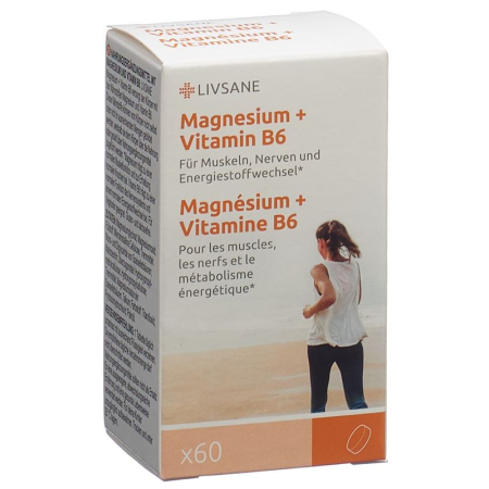 Livsane Magnezij + Vitamin B6 Tabl Ds 60 Stk