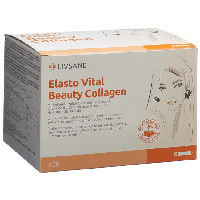 Livsane Elasto Vital Beauty Collagen Ampere 28 Stk