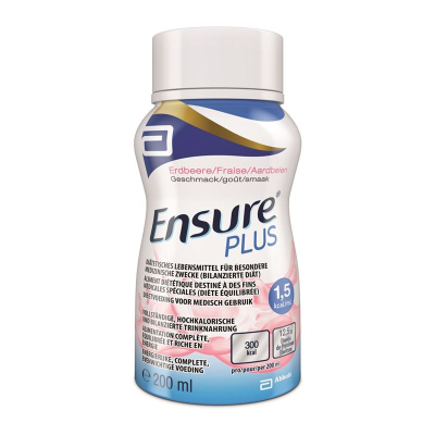 Ensure Plus Liq תות 30 בקבוקים 200 מ