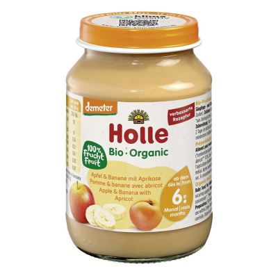 HOLLE Apfel Banane mit Aprikose