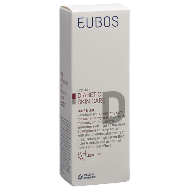 Eubos Diabetische Hautpflege Fuss & Bein 100 មីលីលីត្រ